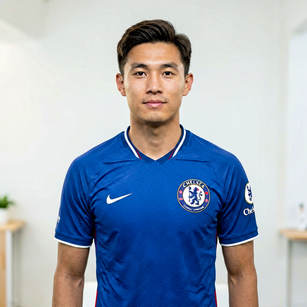 切尔西足球俱乐部中场球员肖像照